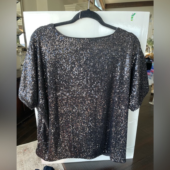 H&M black sequin top - Picture 2 of 5